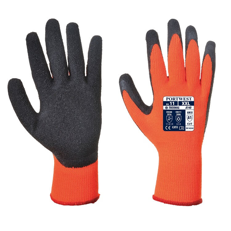 A140 Thermal Grip Glove Latex - dixiesworkwear