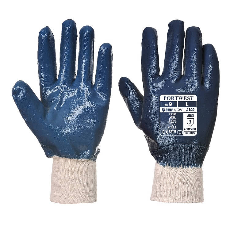 A300 Nitrile Knitwrist Glove - dixiesworkwear