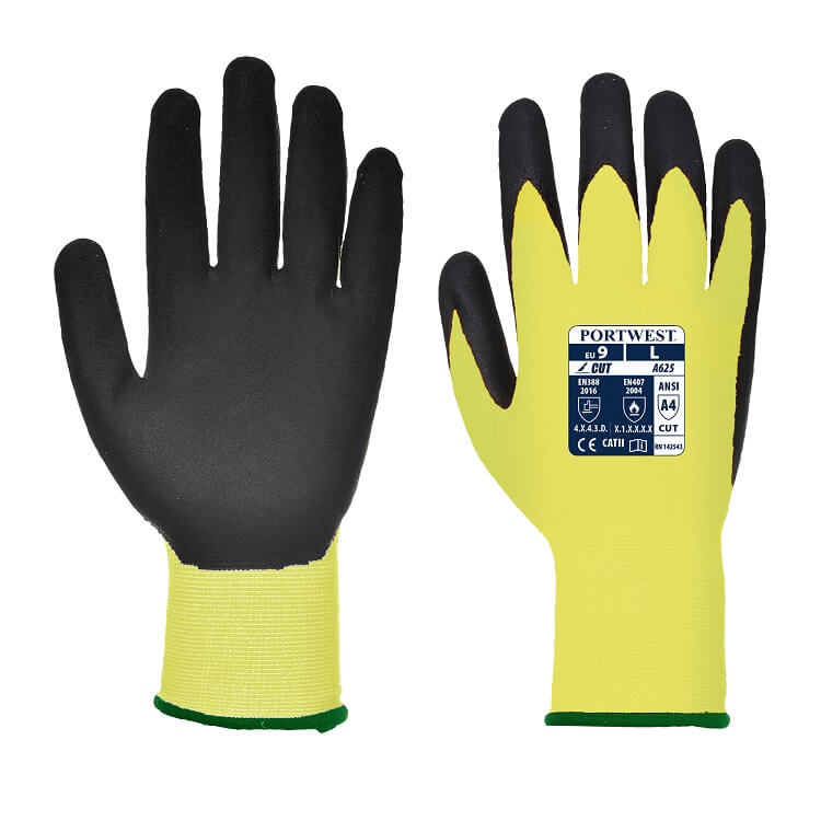 A625 Vis-Tex PU Cut Resistant Glove - dixiesworkwear