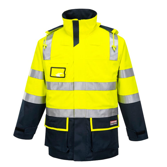 K8154 Flash Flame Resistant Hi-Vis Jacket - dixiesworkwear