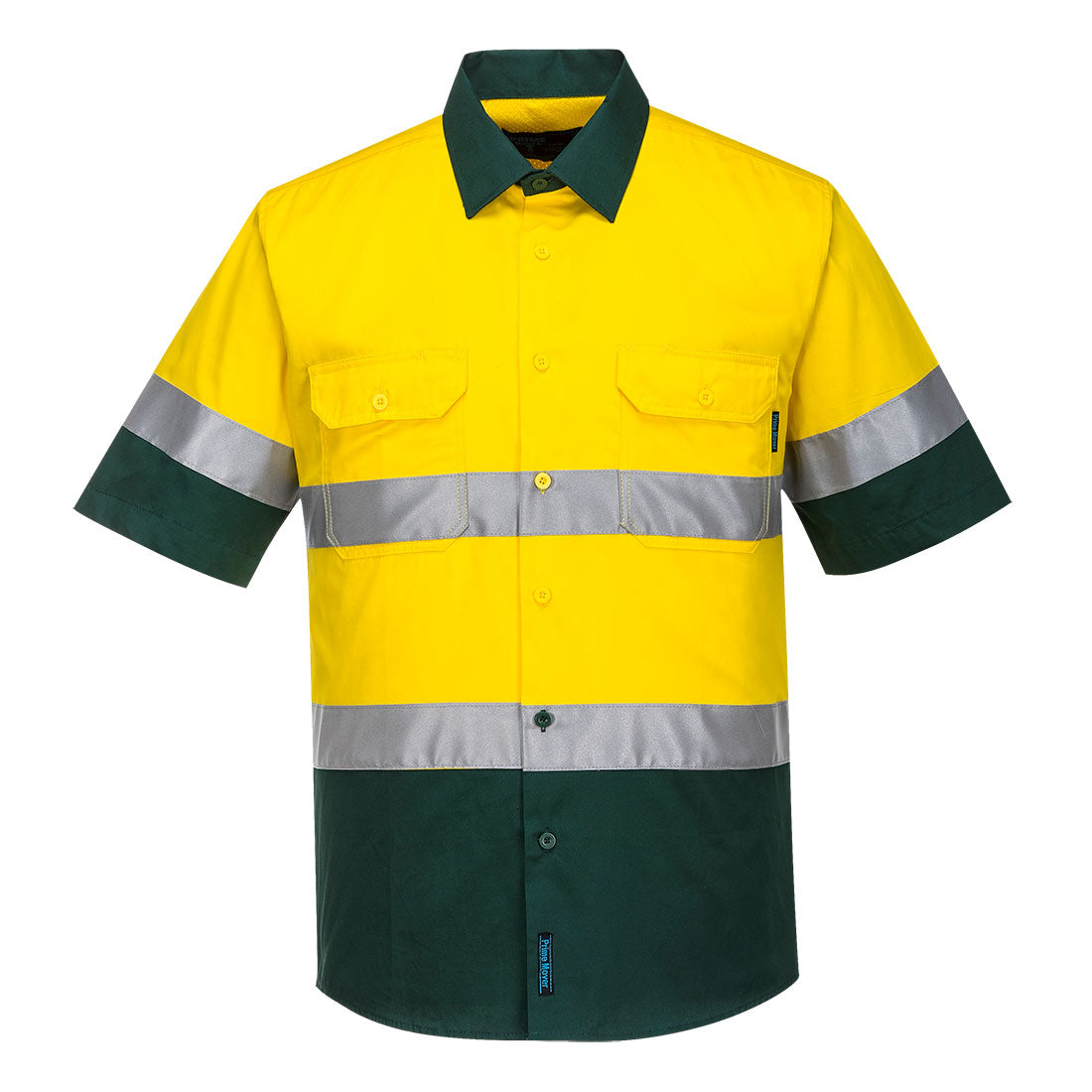 MA802 Hi-Vis Two Tone Lightweight Short Sleeve Shirt Taped