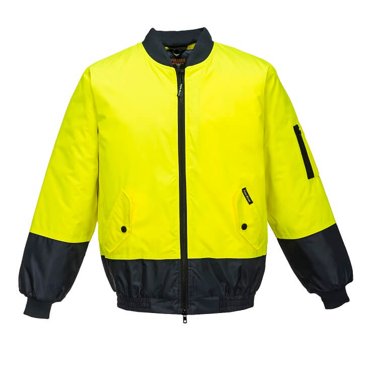 MJ304 Hi-Vis Bomber Jacket - dixiesworkwear