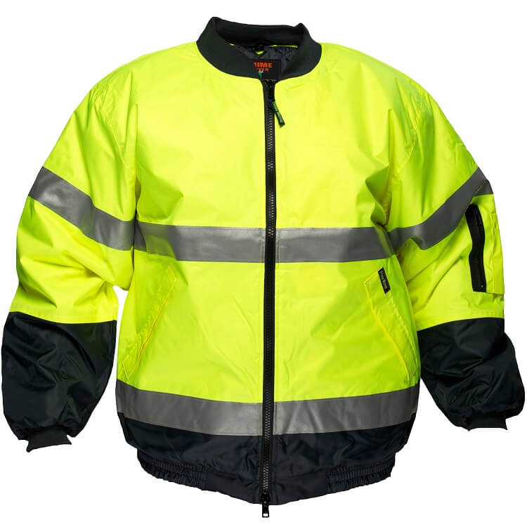 MJ504 Hi-Vis Bomber Jacket with Tape - dixiesworkwear