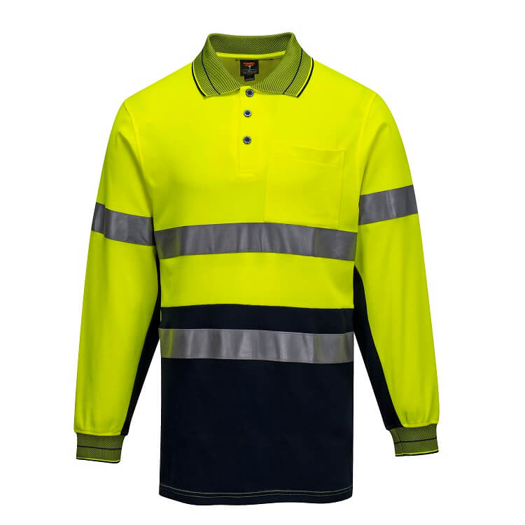 MP313 Long Sleeve Cotton Comfort Polo - dixiesworkwear