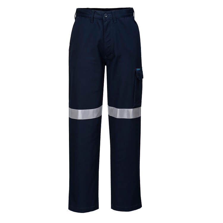 MP701 Cotton Cargo Pants With Tape - dixiesworkwear