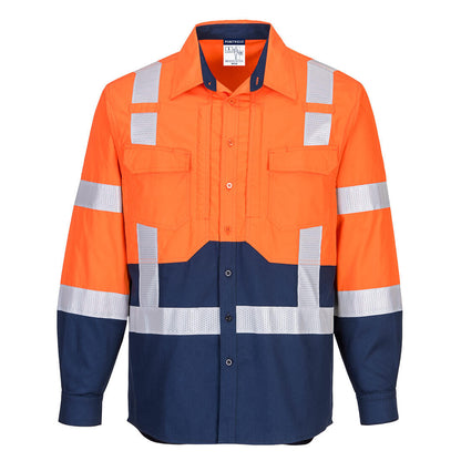 MS103 Hi-Vis Stretch Long Sleeve Shirt