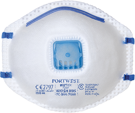 P201 - P2V Respirator Valved (10) - dixiesworkwear