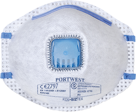 P220 - P2CV Respirator Pk (10) - dixiesworkwear